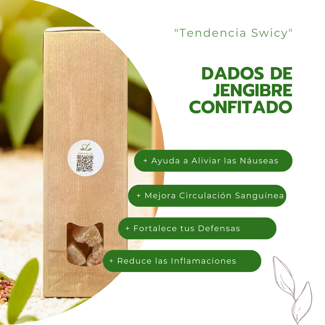 Dados de Jengibre Confitado "Tendencia Swicy"