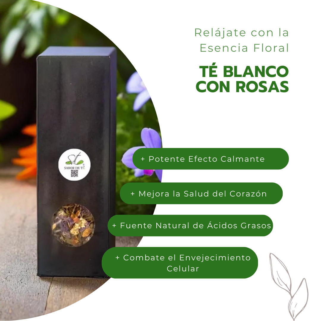 Té Blanco con Rosas - Relájate con la Esencia Floral