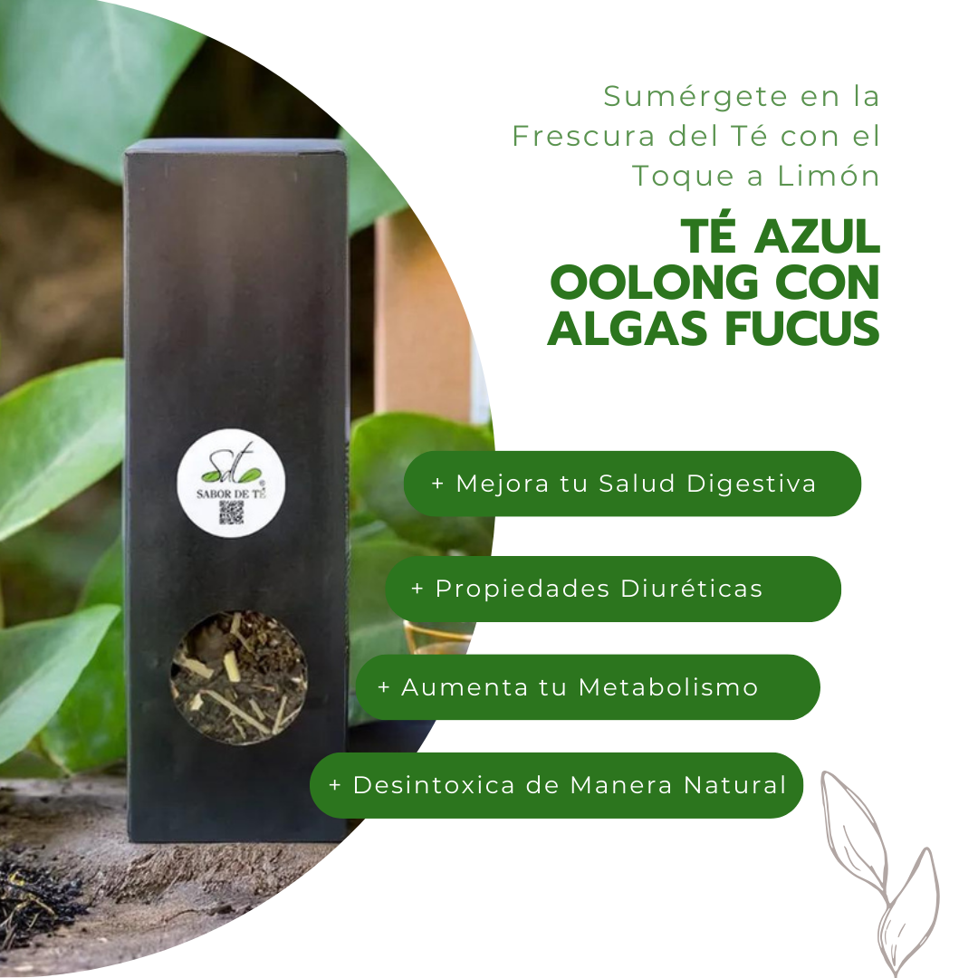 Té Azul Oolong con Algas Fucus - Sumérgete en la Frescura del Té con el Toque a Limón