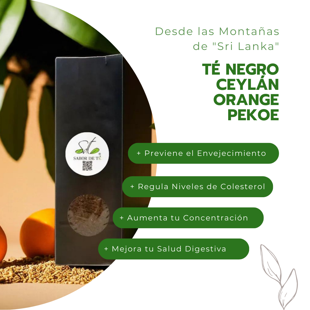 Té Negro Ceylán Orange Pekoe - Desde las Montañas de "Sri Lanka"