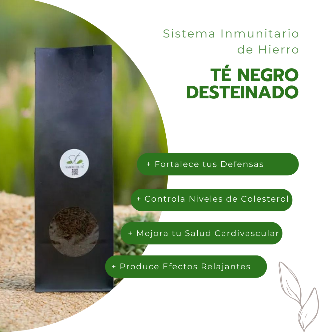 Té Negro Desteinado - Sistema Inmunitario de Hierro