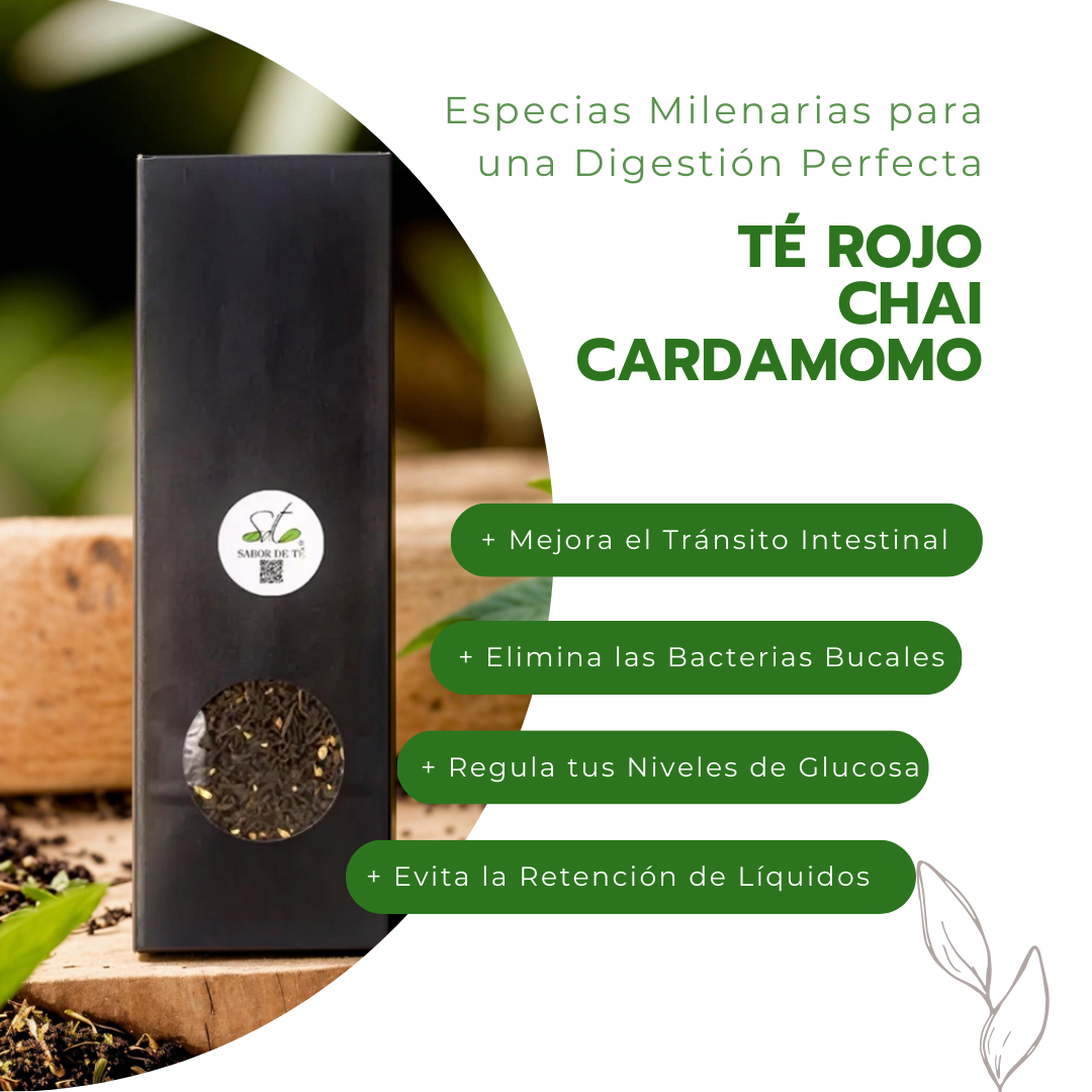Té Rojo Chai Cardamomo - Especias Milenarias para una Digestión Perfecta
