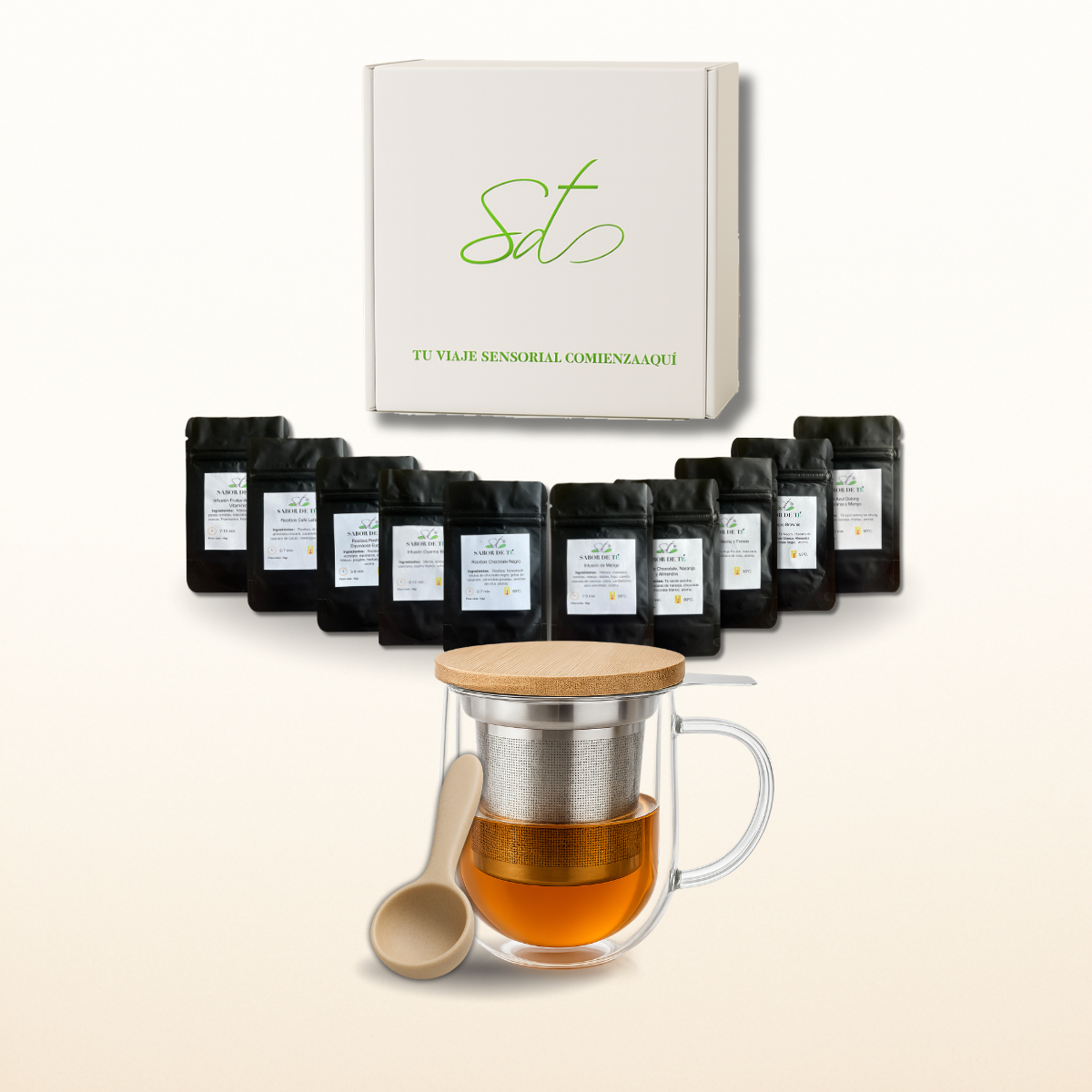 Pack de Iniciación – 10 infusiones premium + taza con infusor