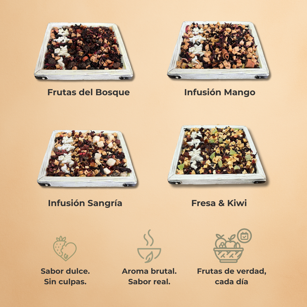 MiPack Frutal - Con sabor a fruta real. Sin azúcar. Sin culpa.