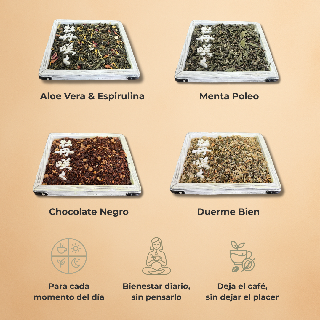 MiPack Ritual Diario - Tu día estructurado en 4 tazas. Ritual, placer y salud