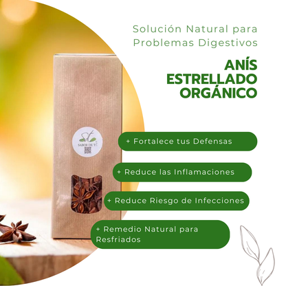 Anís Estrellado Orgánico - Solución Natural para Problemas Digestivos