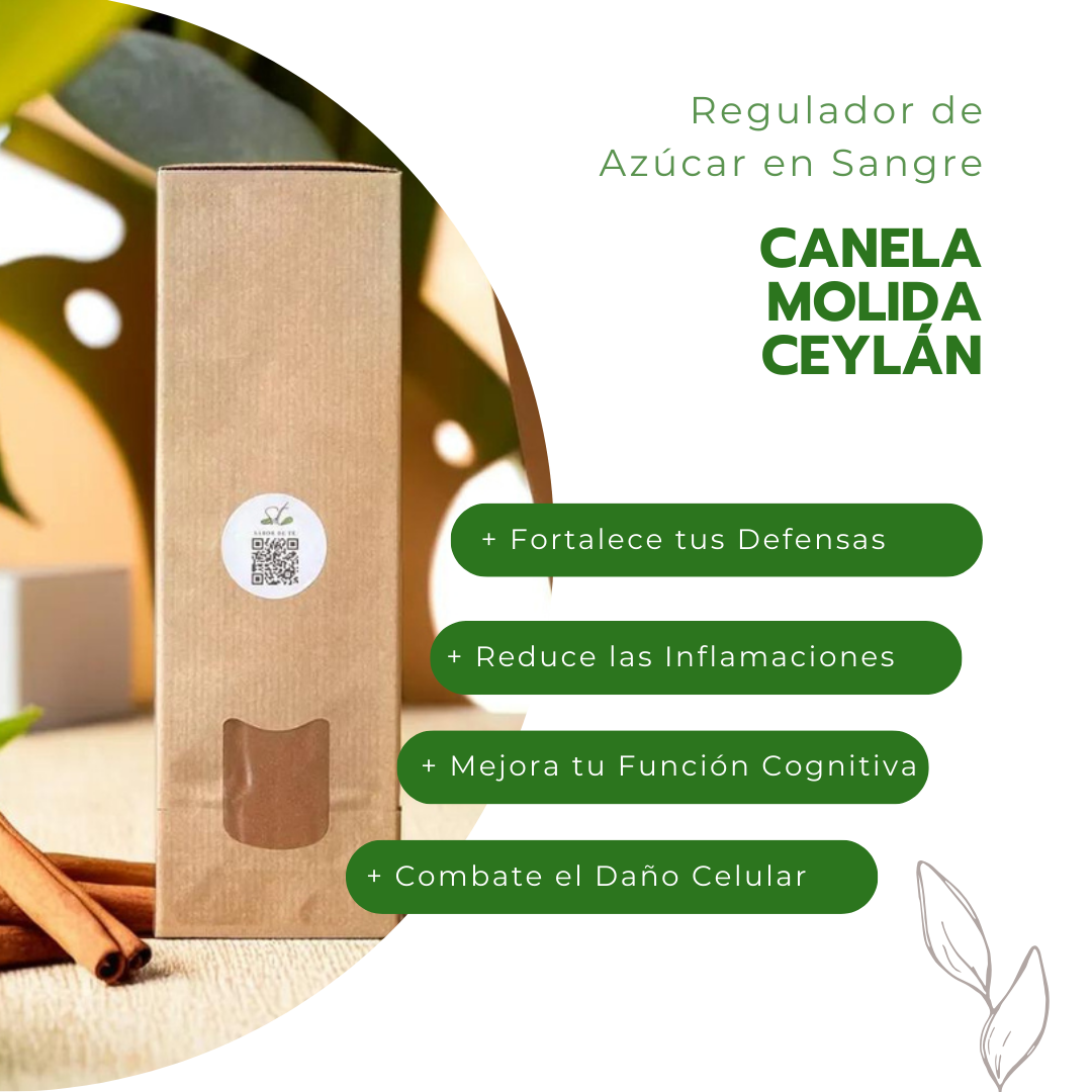 Canela Molida Ceylán - Regulador de Azúcar en Sangre