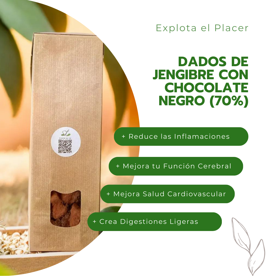 Dados de Jengibre con Chocolate negro