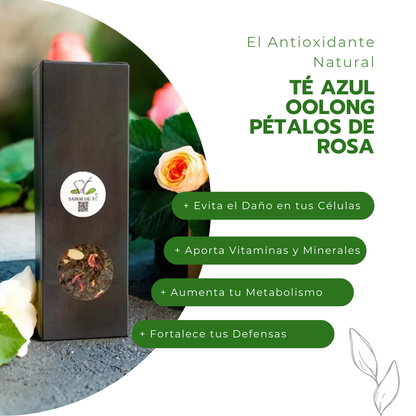 Té Azul Oolong Pétalos de Rosa - El Antioxidante Natural