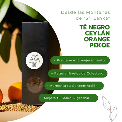 Té Negro Ceylán Orange Pekoe - Desde las Montañas de "Sri Lanka"