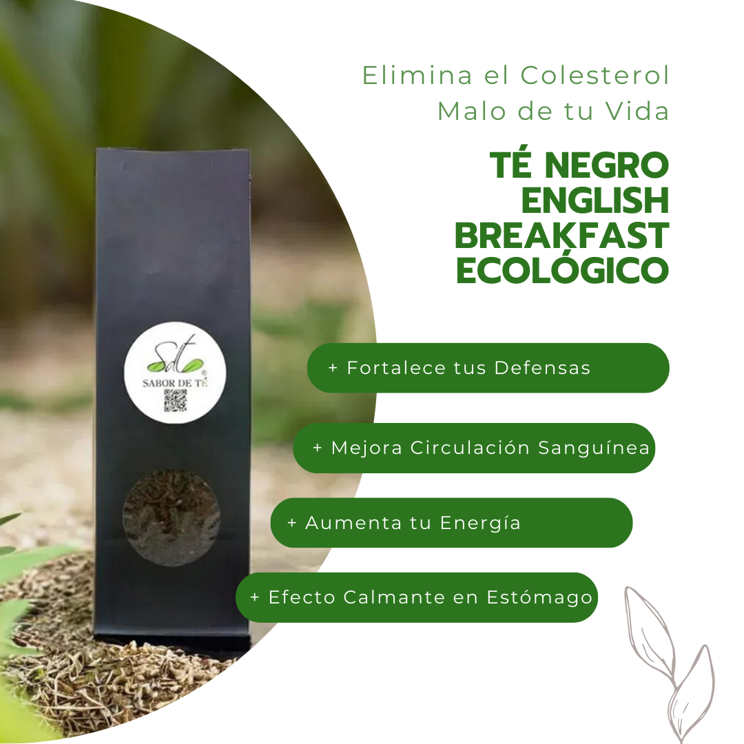 Té Negro English Breakfast Ecológico - Elimina el Colesterol Malo de tu Vida