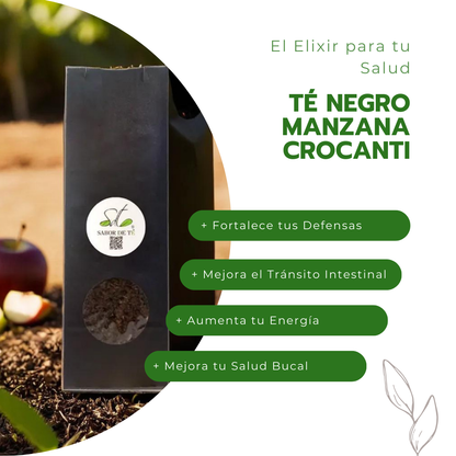 Té Negro Manzana Crocanti - El Elixir para tu Salud