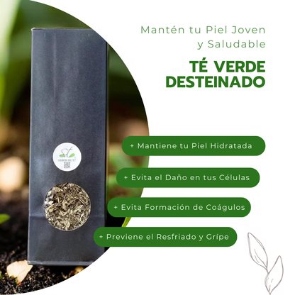 Té Verde Desteinado - Mantén tu Piel Joven y Saludable