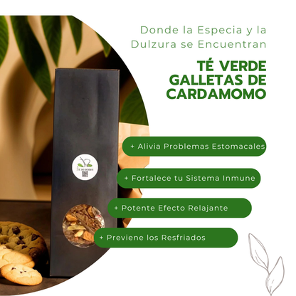 Té Verde Galletas de Cardamomo - Donde la Especia y la Dulzura se Encuentran