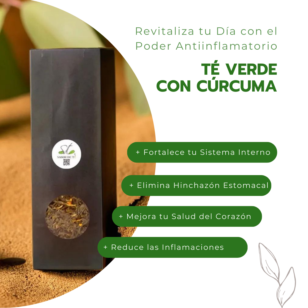 Té Verde con Cúrcuma - Revitaliza tu Día con el Poder Antiinflamatorio