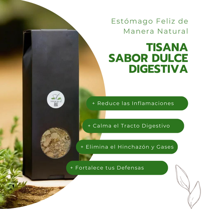 Tisana Sabor Dulce Digestiva - Estómago Feliz de Manera Natural